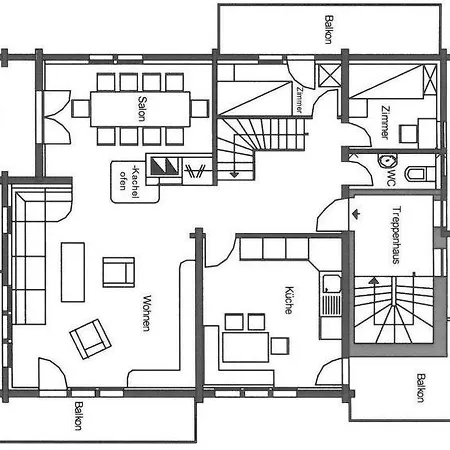 Apartman Saas-almagell Sleeps 11 Wifi *